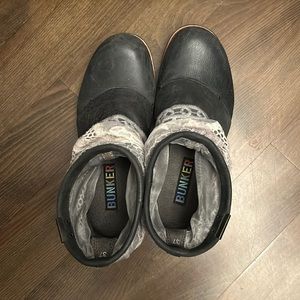Bunker ankle boots with lace and tulle.worn once.